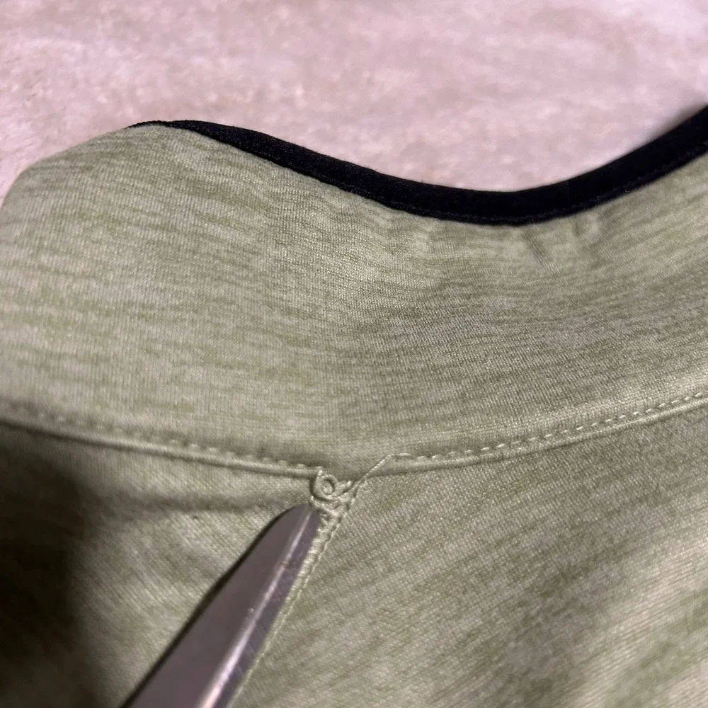 The North Face Canyon Lands Fleece Jacket Mens XL Green Full Zip Mock Neck